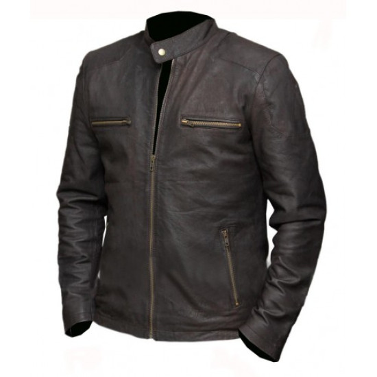 Captain America Civil War Brown Leather Jacket