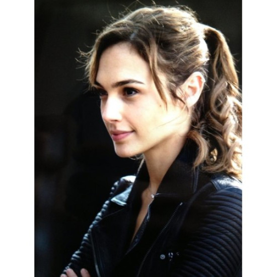 Fast And Furious 6 Gal Gadot Black Leather Jacket Fast & furious movie clips: furious 6 gal gadot black leather jacket