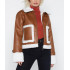 Aviator Brown Leather Jacket