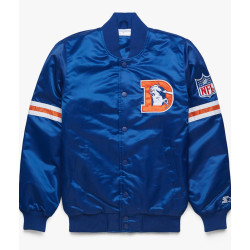 Ohio Denver Broncos Royal Blue Bomber Jacket