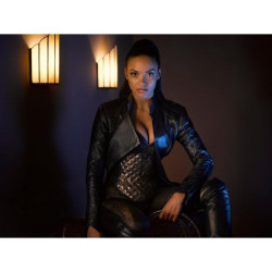 Jessica Lucas Stargirl Black Leather Jacket